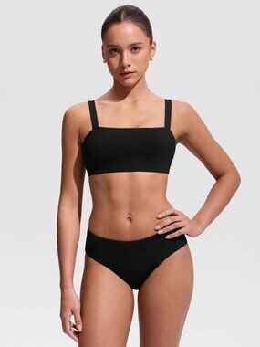 Square Neck Wide Flat Straps Bikini Top